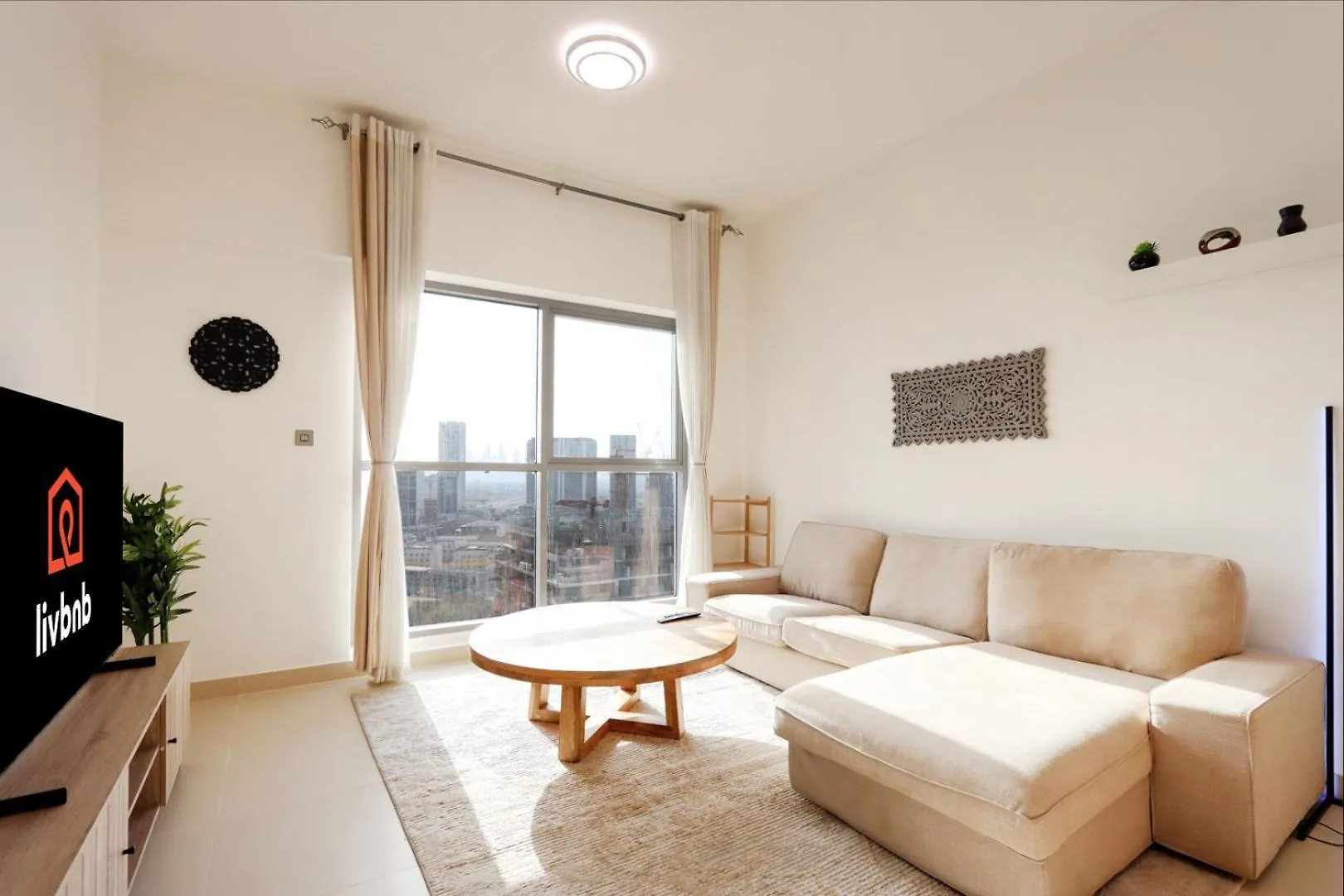 Livbnb - 1B With Sunset View Near Community Circle Park Jvc Dubai 0*,